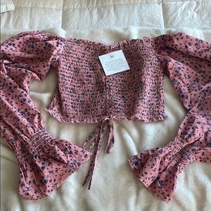 Bare Rags off the shoulder blouse. NEW. Size small